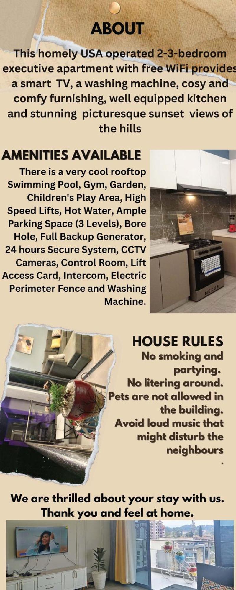 Stayrest Safari Tours New 3 Bedroom Apartments In Kilimani Nairobi With Rooftop Pool Exterior foto